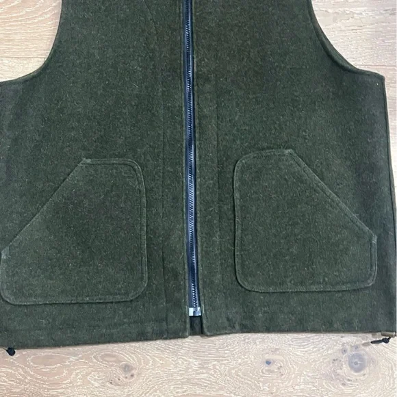 Filson Wool Vest Liner in Forest Green - Picture 4 of 10